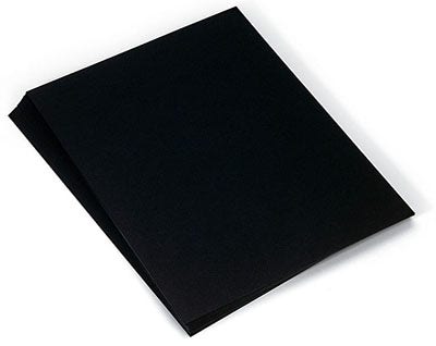 9722750-Black Tag Board - 8-1/2 in. x 11 in.