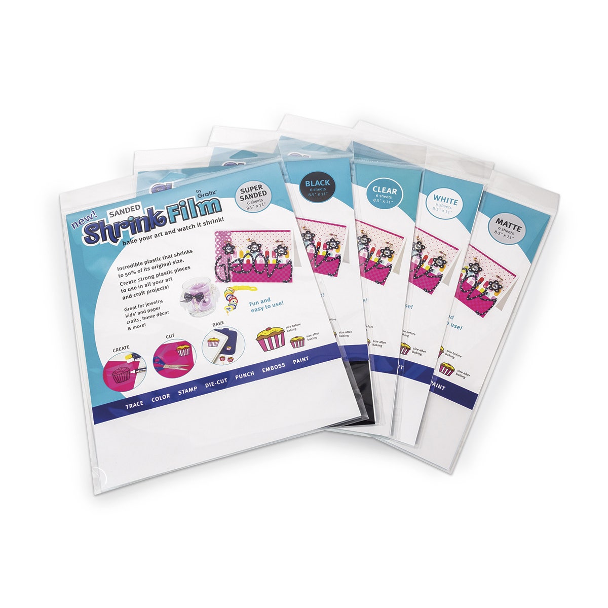 X00009722883-Grafix® Shrink Film - Pkg. of 50