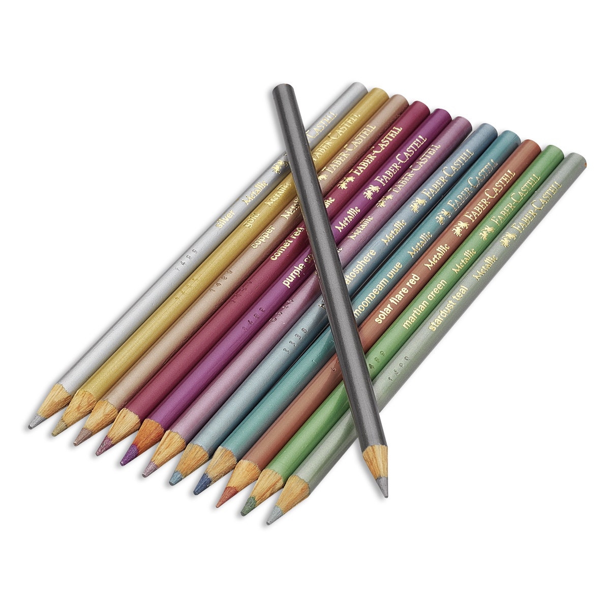 X00009722901-Faber-Castell Metallic Colored Eco Pencils
