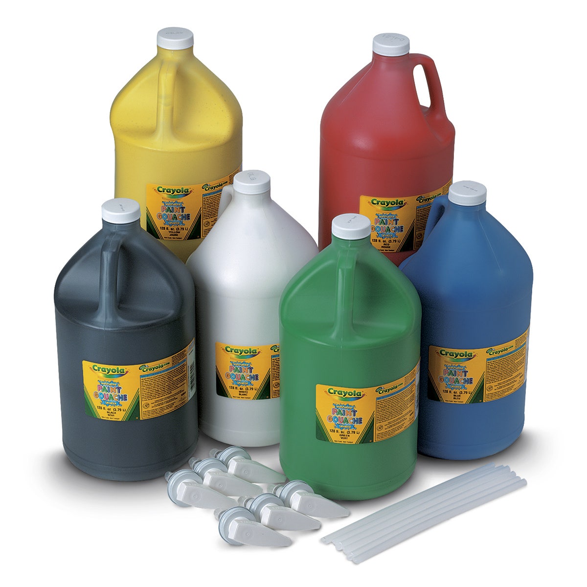 9723379-Crayola® Washable Paint - Set of 6 Gallons