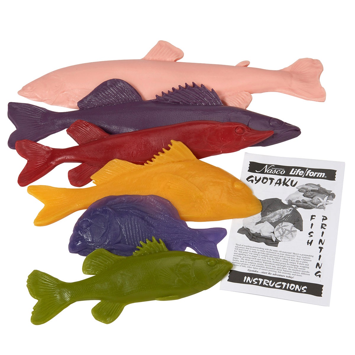 X00009714479-Nasco Fish Replica Rubber Stamp Set