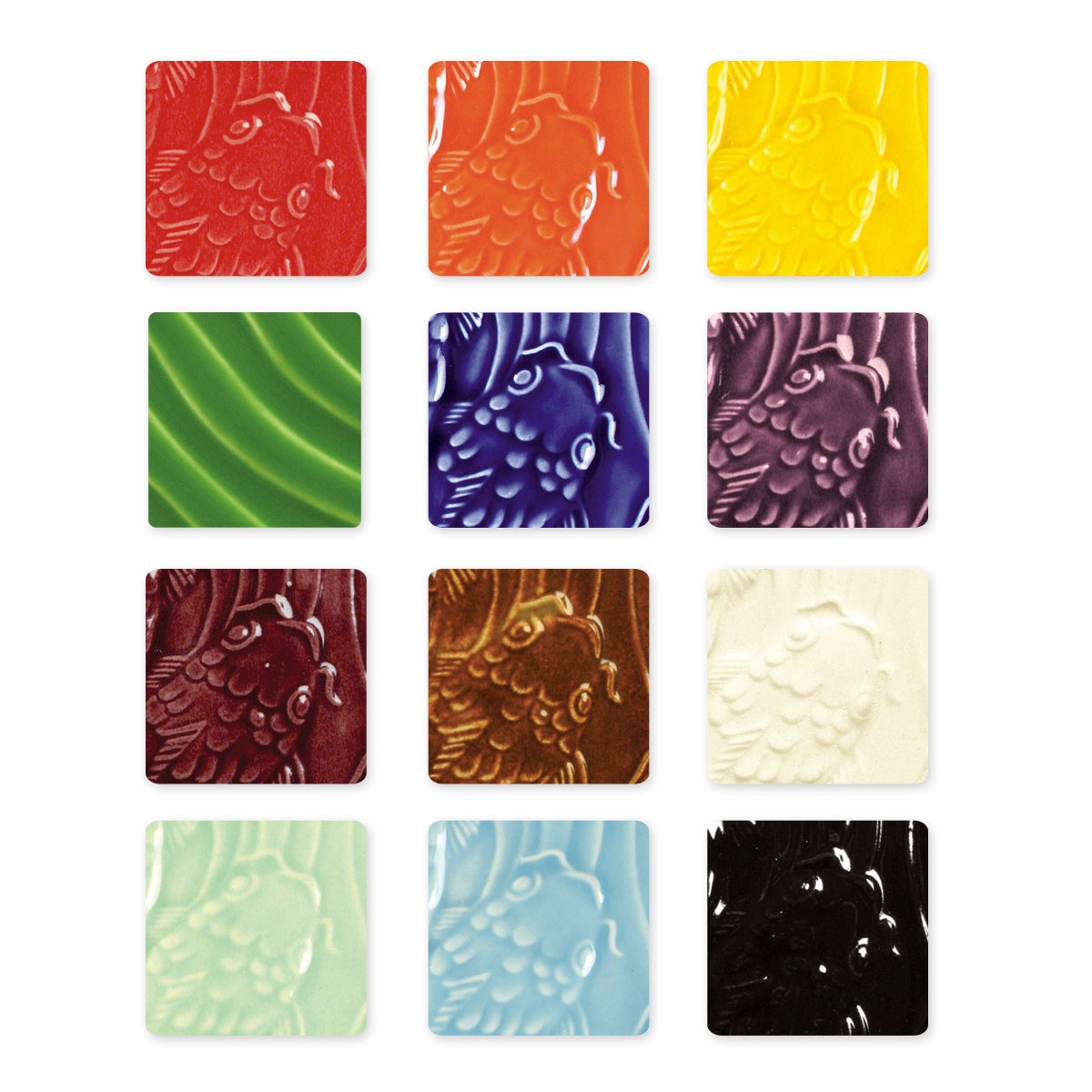 9724764-AMACO® Lead-Free Low-Fire Glaze K-6 Class Sampler Pack - 12 Pints