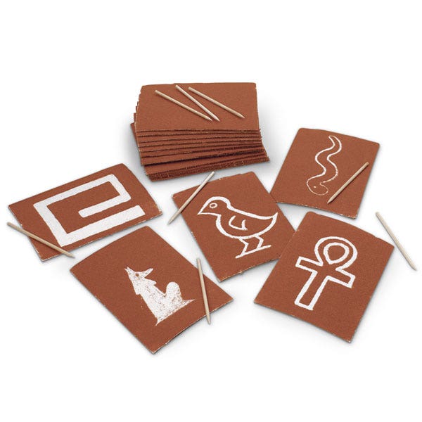 9725085-Egyptian Hieroglyphic Rock Art Board™ - Pack of 24