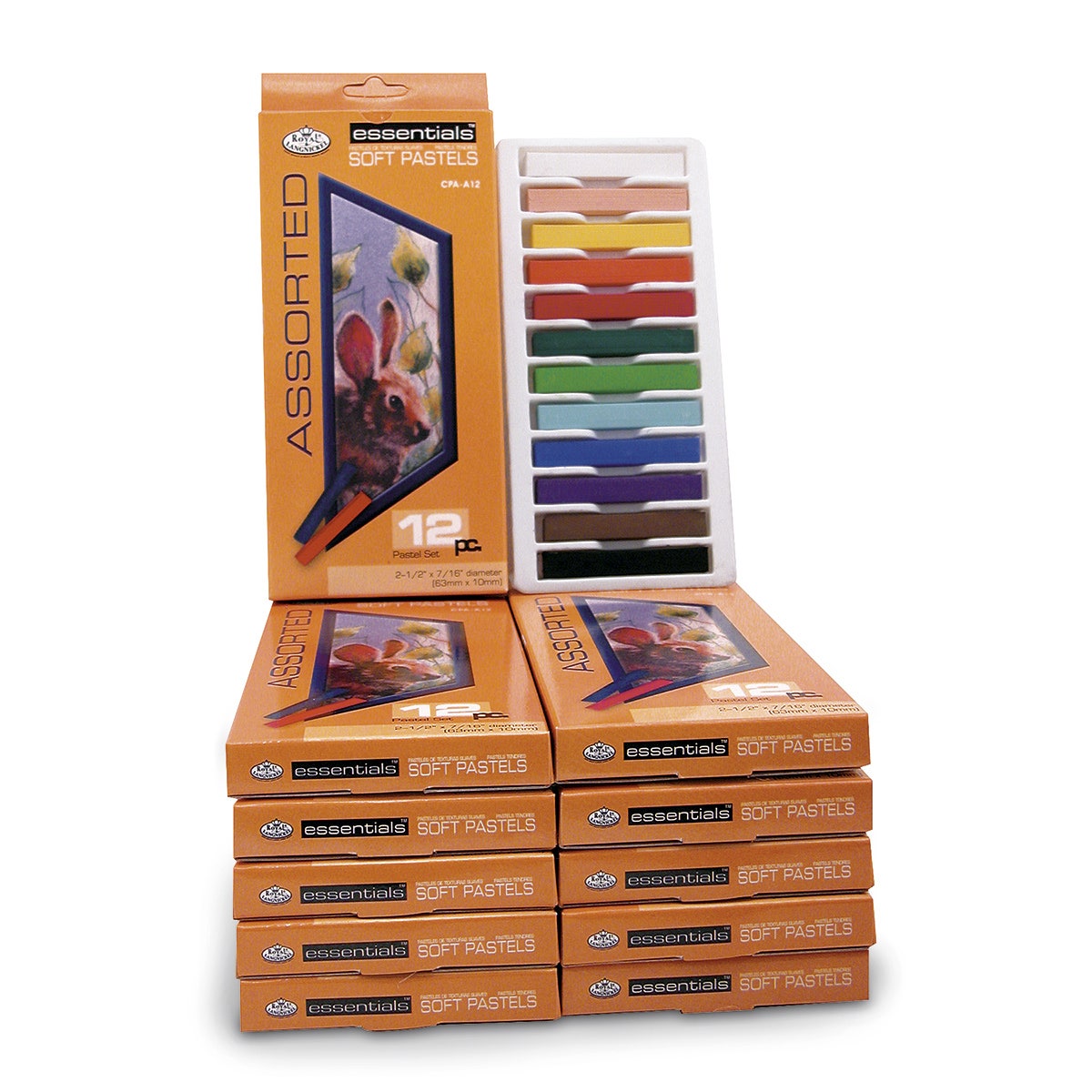 9725141-Royal Brush® Essentials™ Soft Pastels Classroom Assortment - Pack of 144