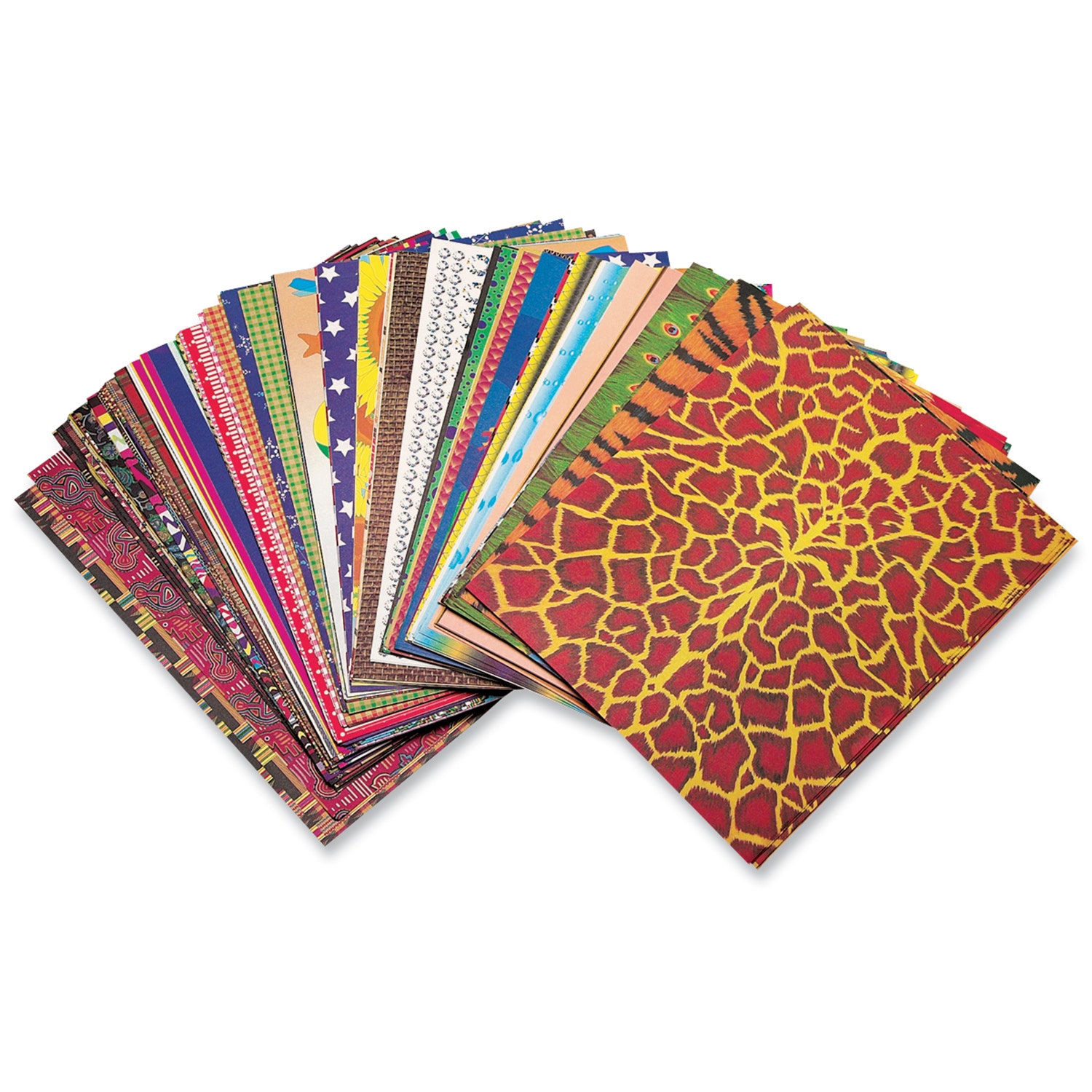 9725363-Roylco® Patterned Paper Classroom Pack - Pkg. of 248 - 8-1/2 in. x 11 in.