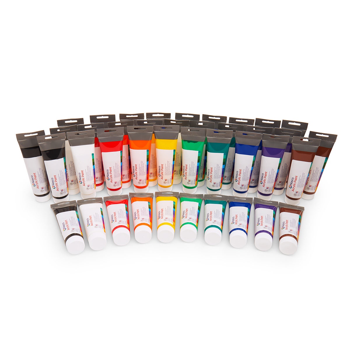9725881-Nasco Acrylic Paint, 5 oz. tubes - Classroom Set of 40