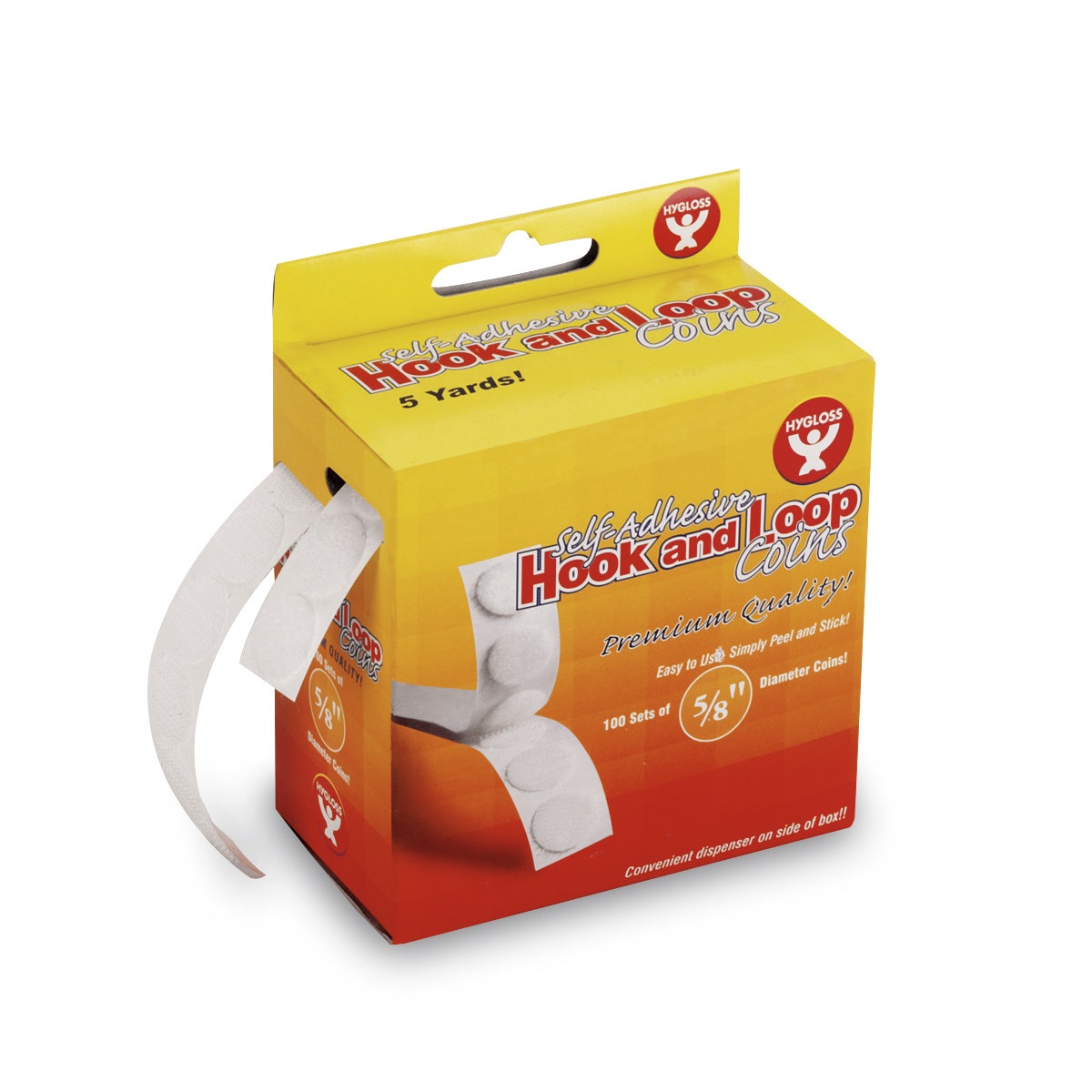 9726332-Hook & Loop Coin Fasteners - Set of 100 - 5/8 in. Coins