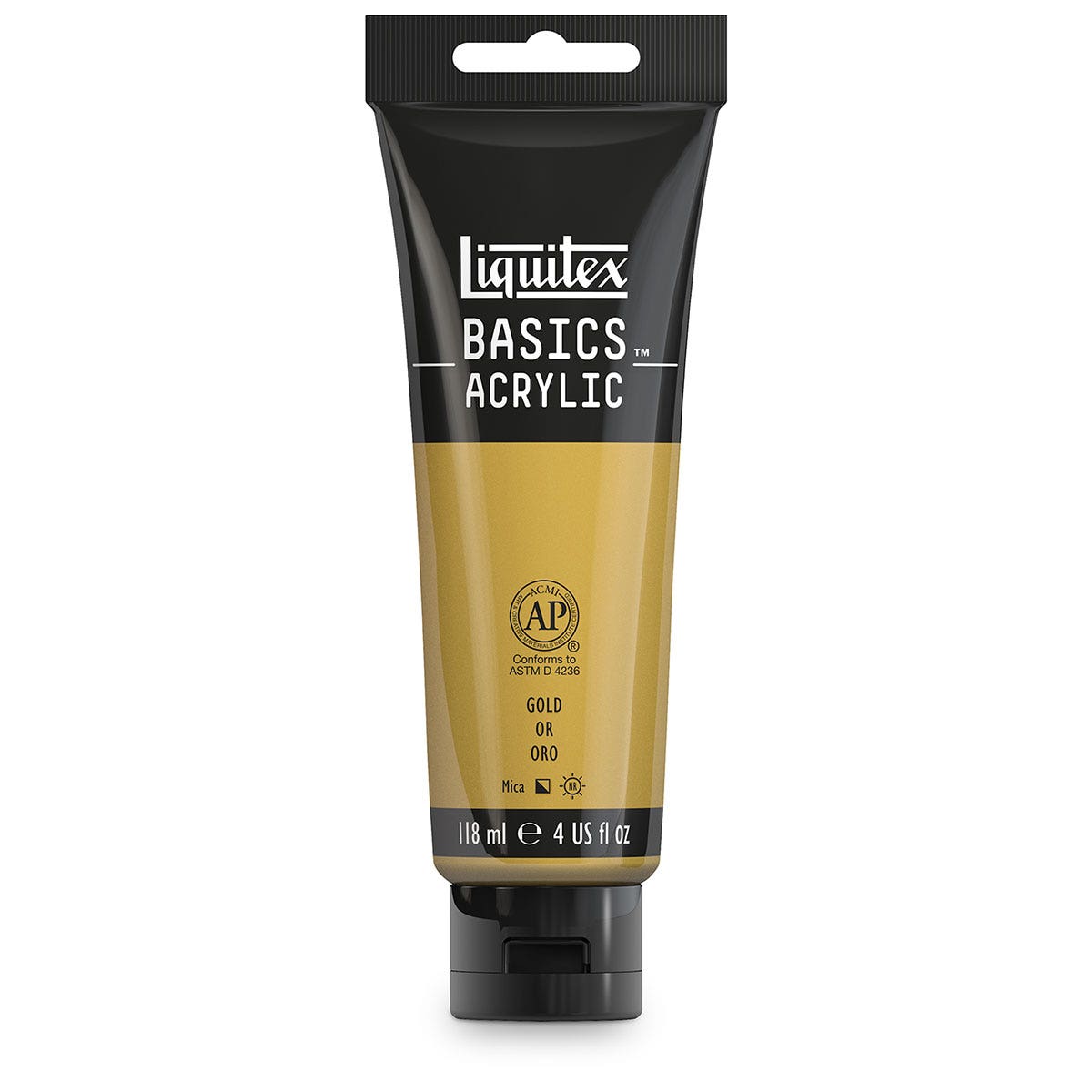 X00009726452-Liquitex® Basics Metallic Acrylic - Gold - 4-oz. Tube