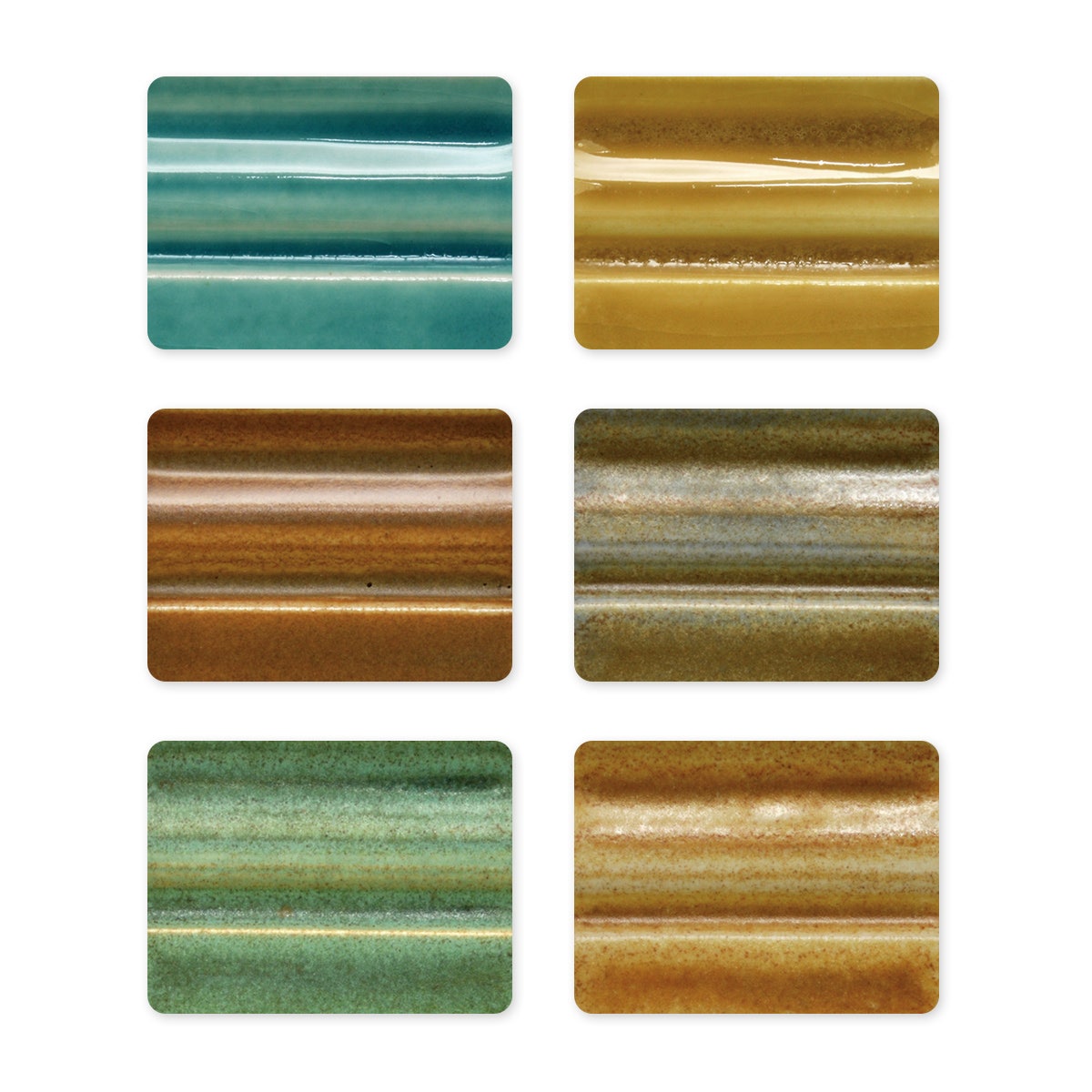 X00009726985-Spectrum® Low-Fire Stoneware Glazes - Pack of 6 - Pint Jars