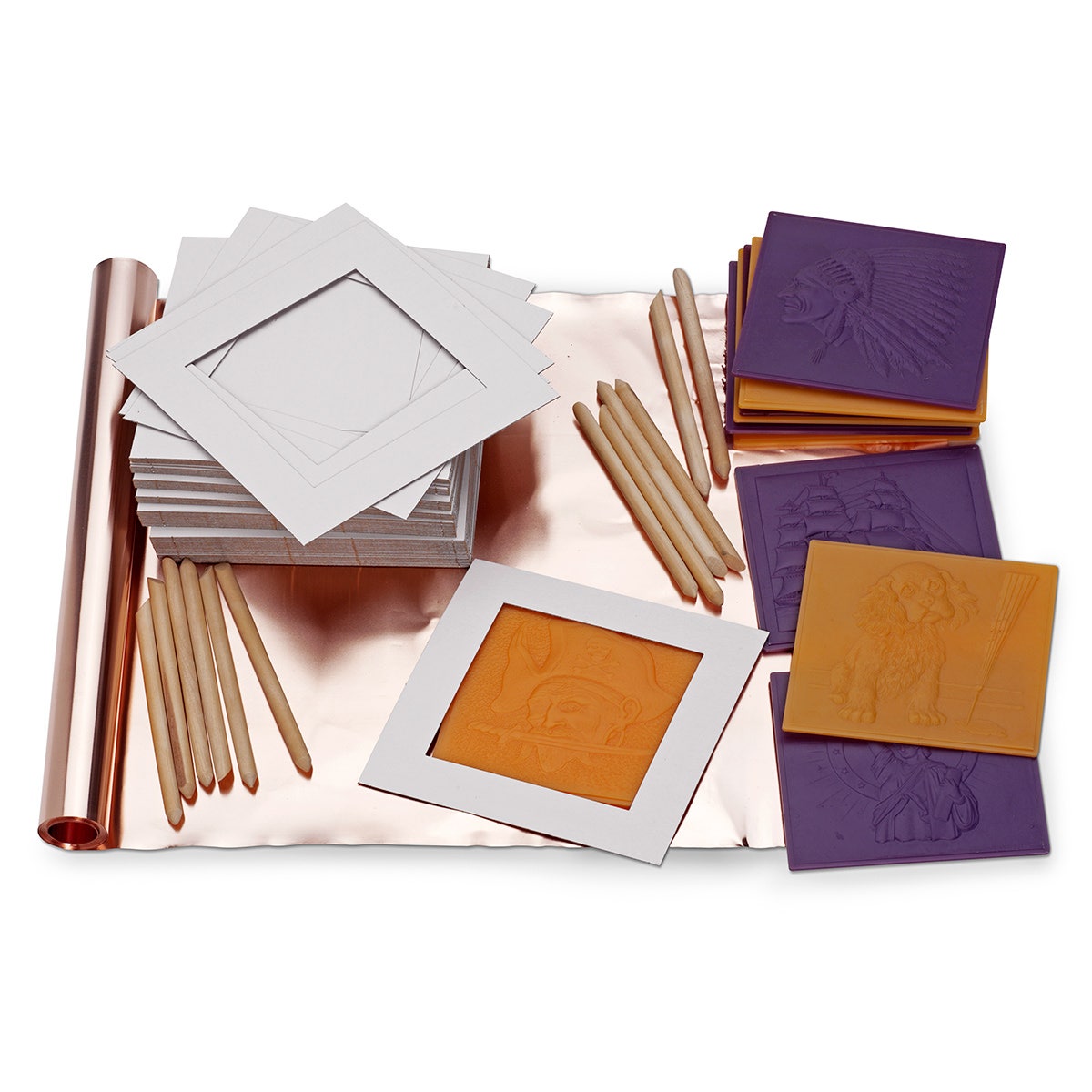 9727075-Copper Metal Modeling Group Pack