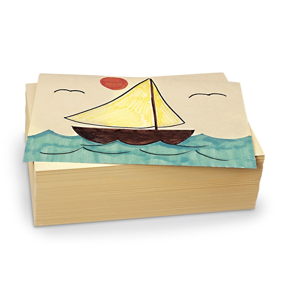 9727109-Pacon® Manila Drawing Paper - 500-Sheet Reams - 9 in. x 12 in. - 60 lb. (Medium Weight)