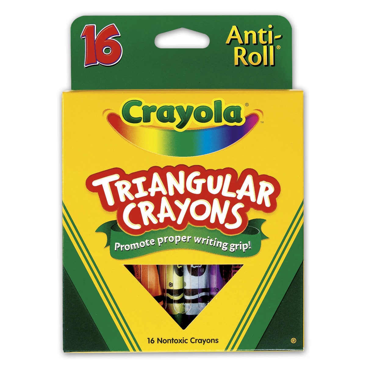 X00009727420-Crayola® Triangular Anti-Roll Crayons
