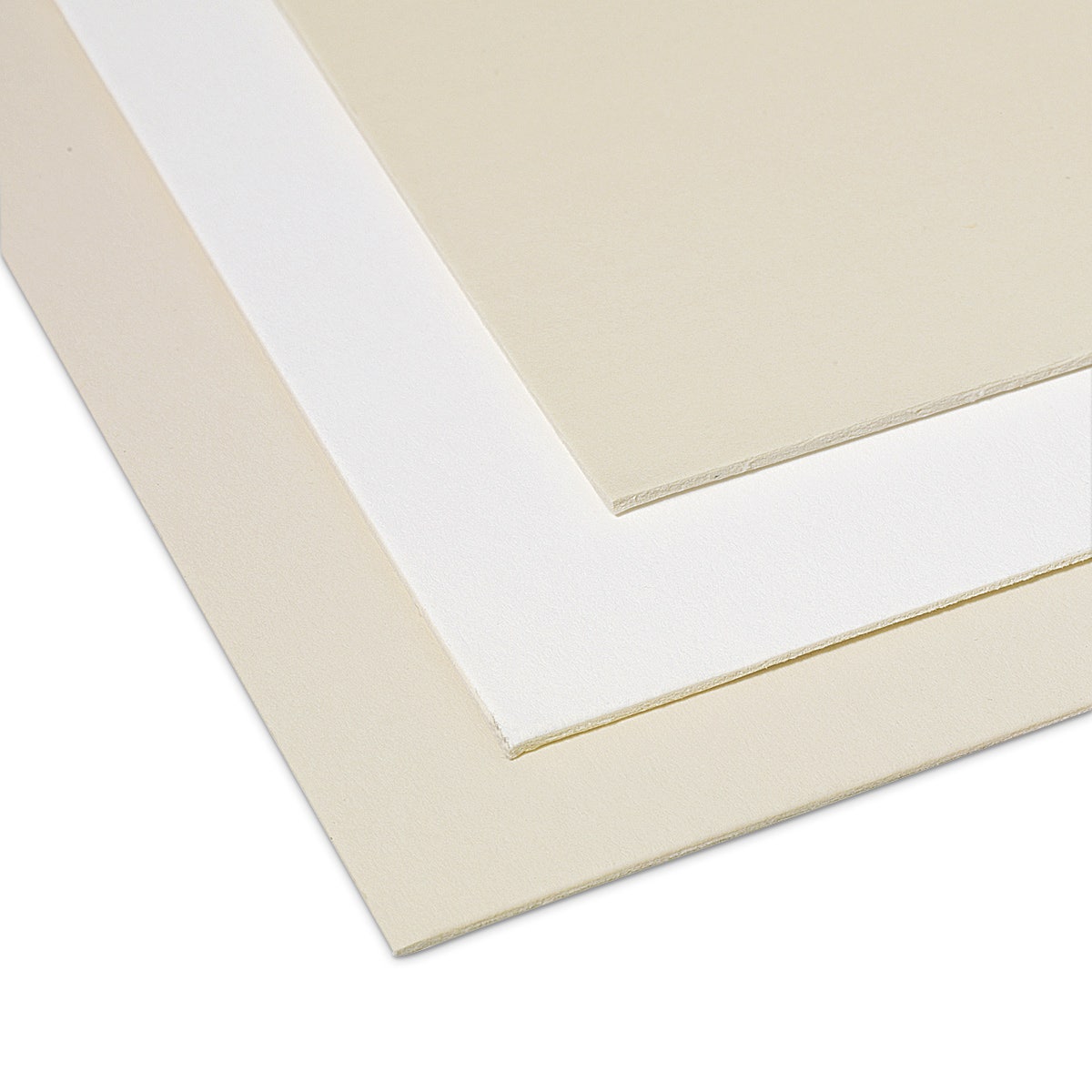 9727444-Crescent® Decorative 4-Ply Mat Board - White and Cream