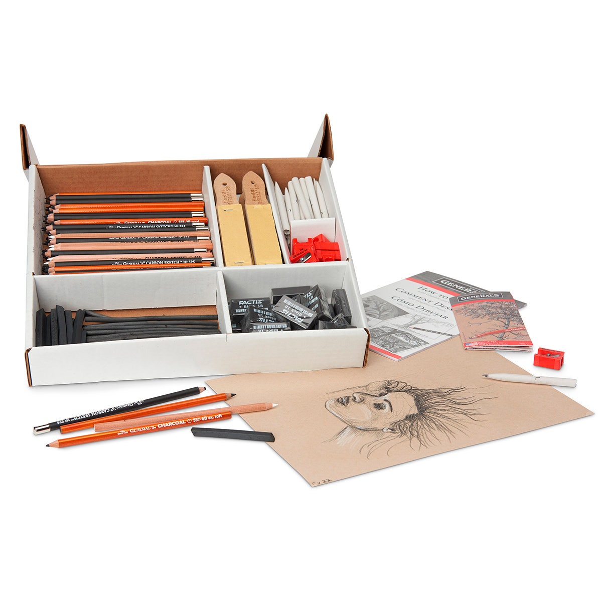 9727580-General’s® Charcoal Classroom Art Pack