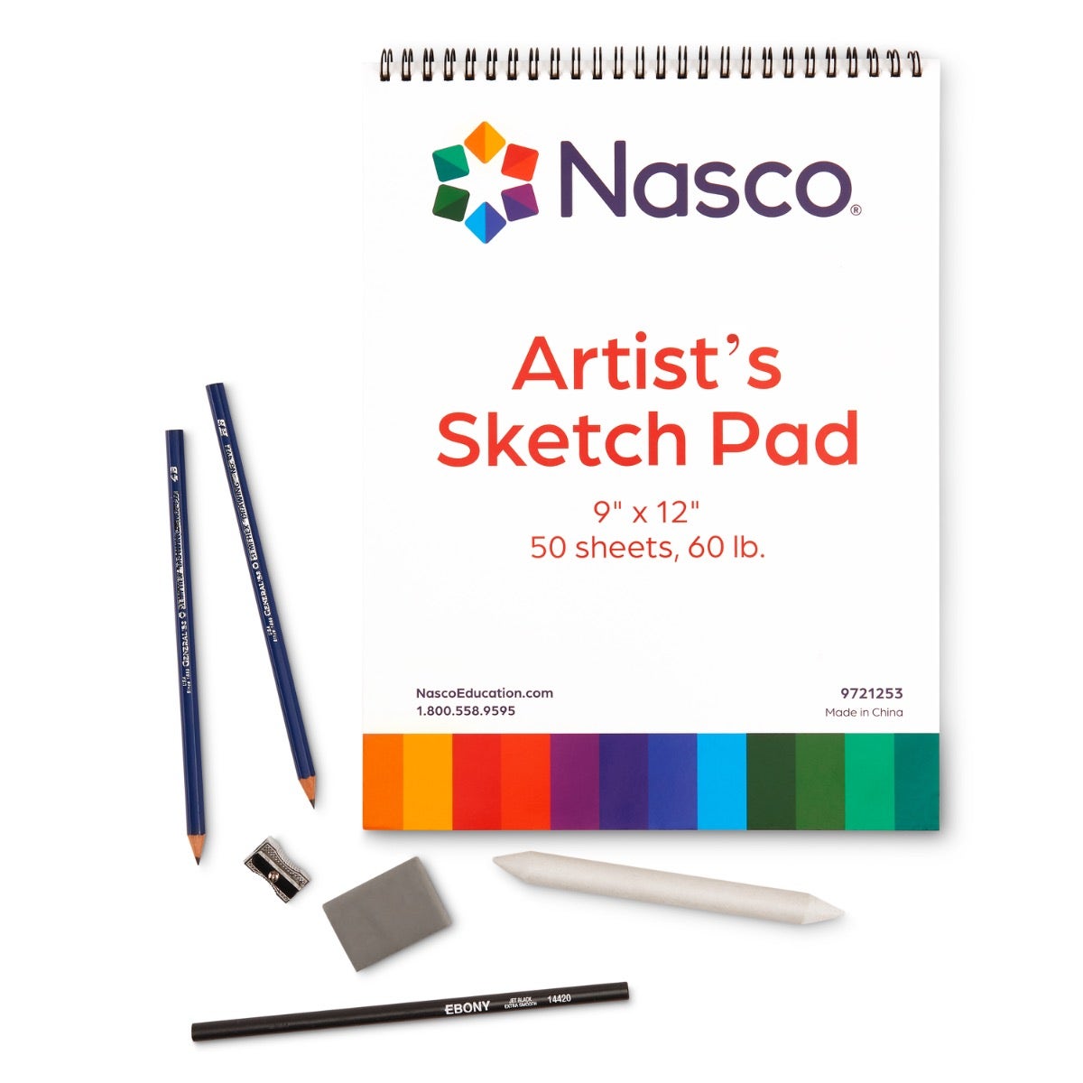 9727863-Nasco Basic Drawing Kit - with Sketchpad