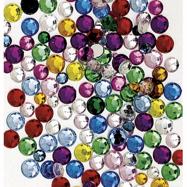 9728034-Assorted Pacon® Rhinestones - Pkg. of 375