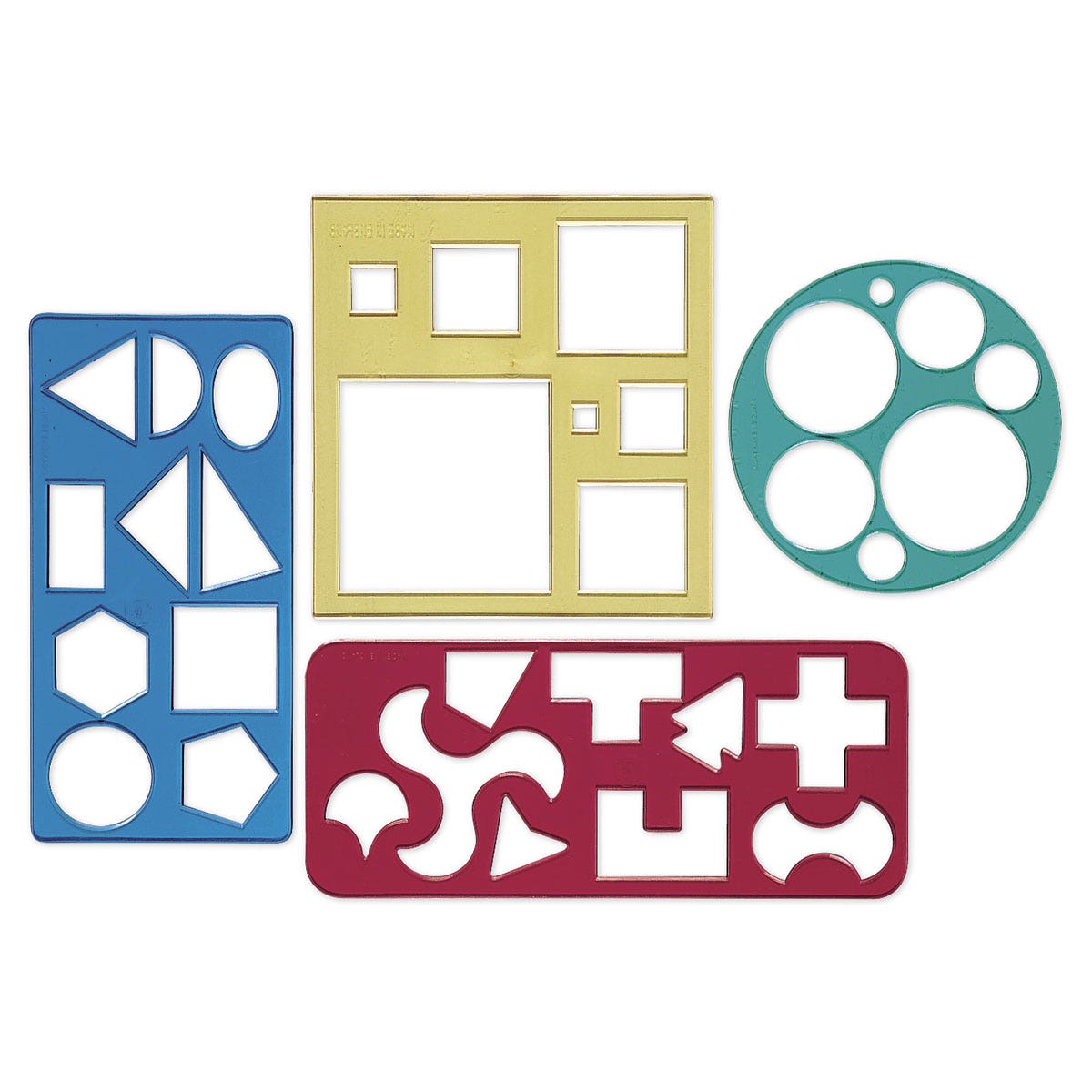 9728290-Drawing Templates - Set of 4