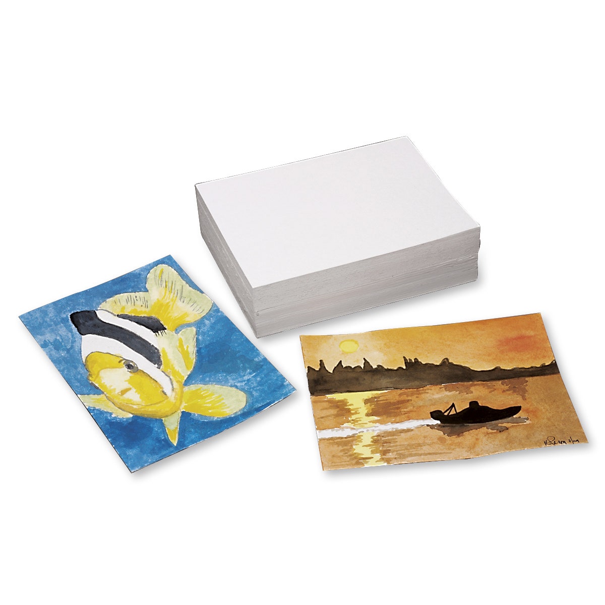 9728637-Shizen™ Watercolor Paper - 5 in. x 7 in. - Pkg. of 100 - 300 gsm