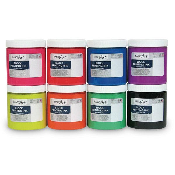 X00009729226-Handy Art® Water-Soluble Block Ink - Set of 8 - 8 oz.
