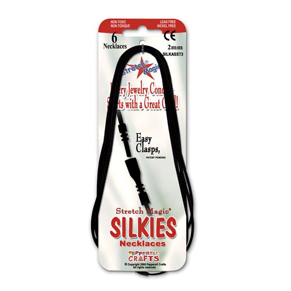 9729623-Stretch Magic® Silkies Necklaces - Pkg. of 6
