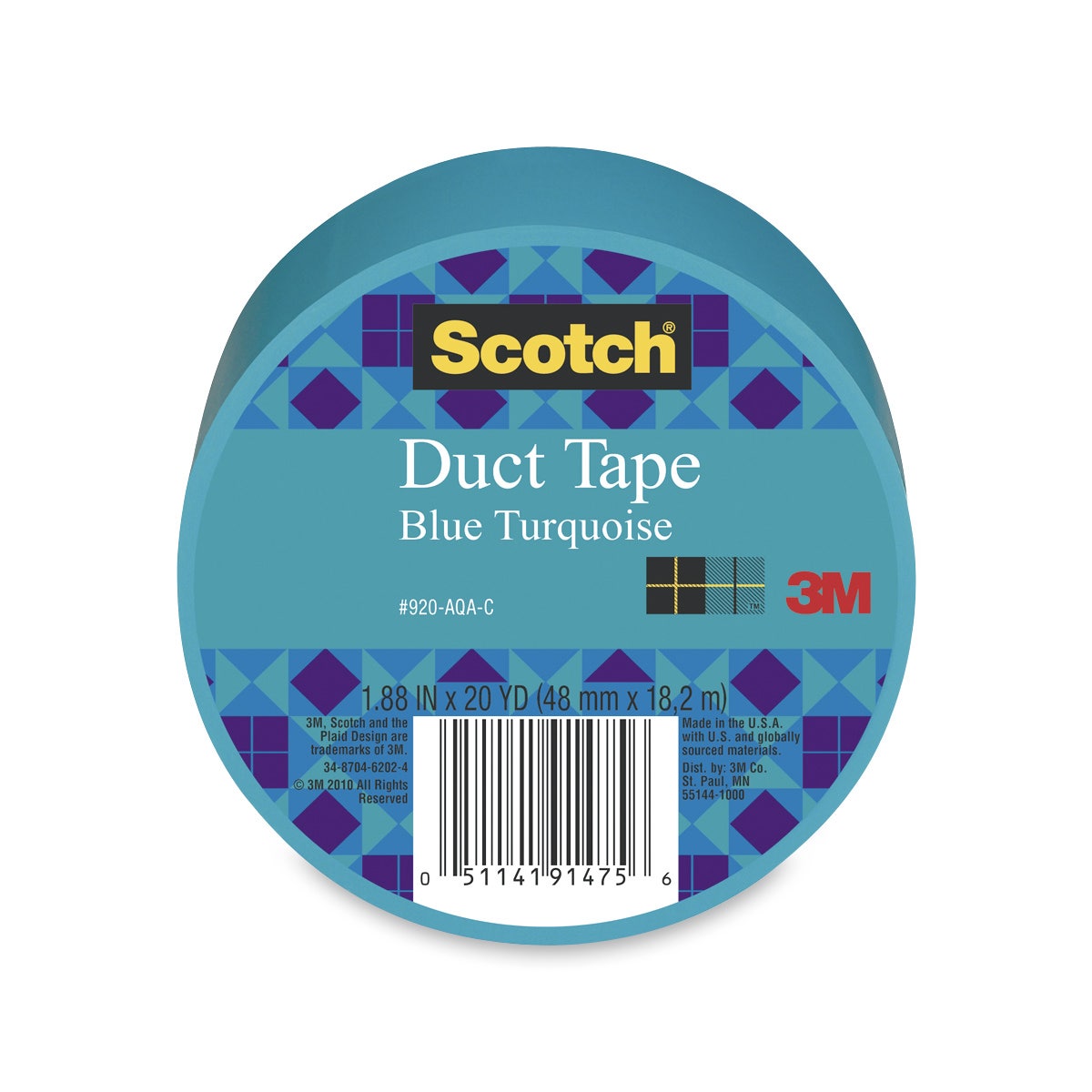 X00009730013-A-Scotch® Lightweight Colored Duct Tape - 1-7/8 in. x 20-yd. Roll