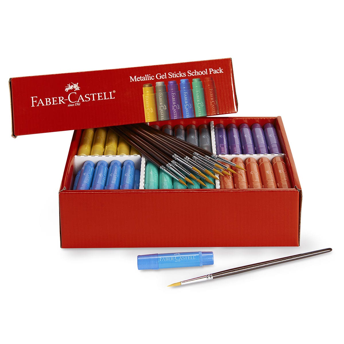 9730082-Faber-Castell® Metallic Gel Sticks - Classroom Pack of 120
