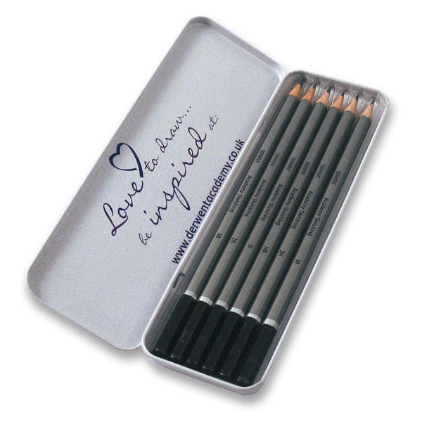 X00009730351-Derwent Academy Sketching Pencil Tin