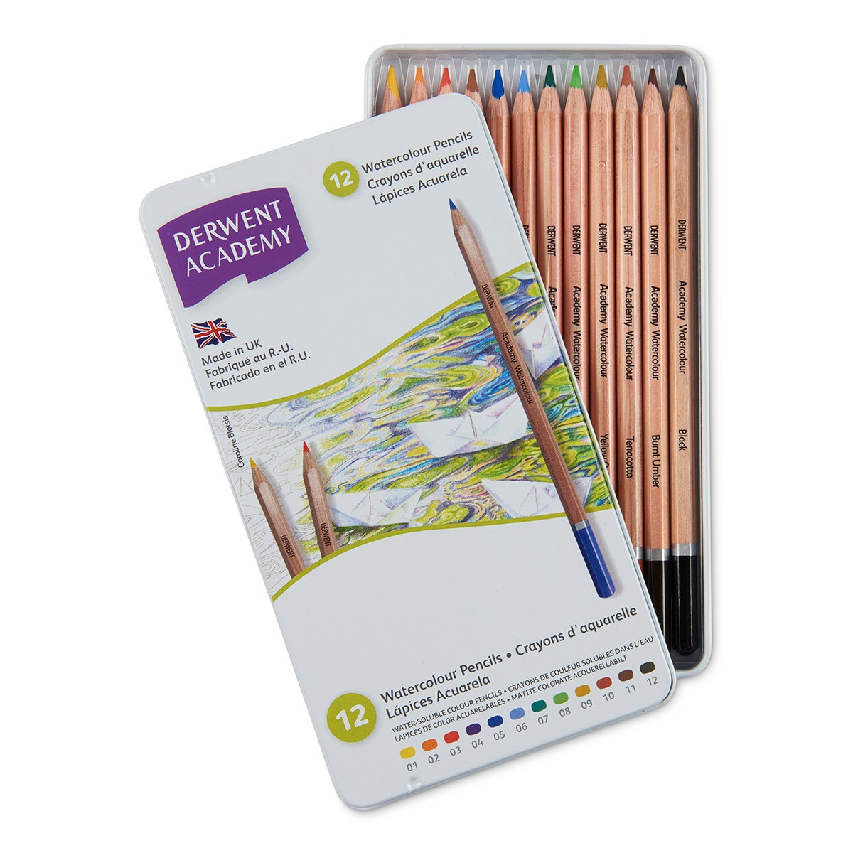 X00009730353-Derwent Academy Watercolor Pencils