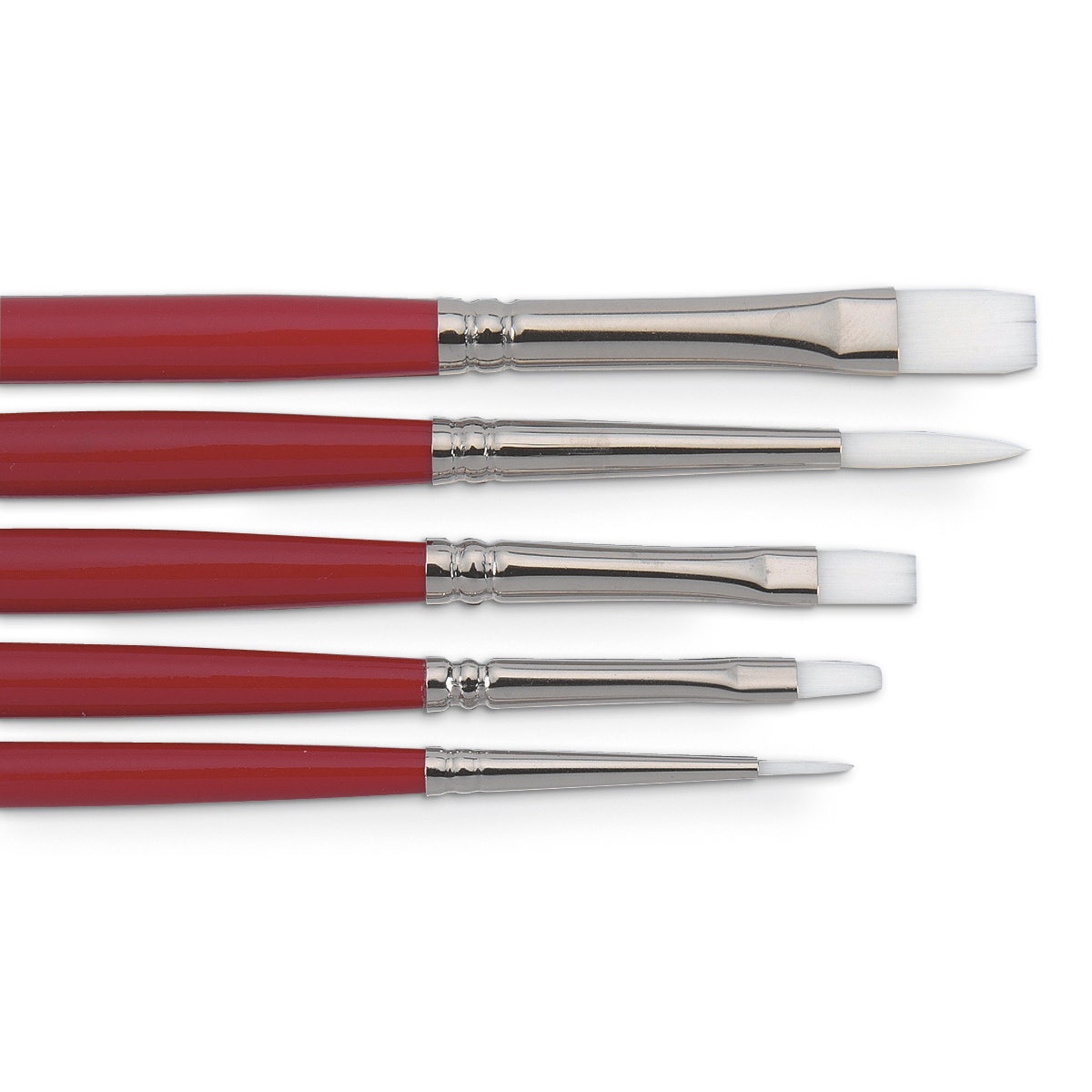 9730901-Dynasty® White Sable Taklon Oil/Acrylic Brushes - Set of 5