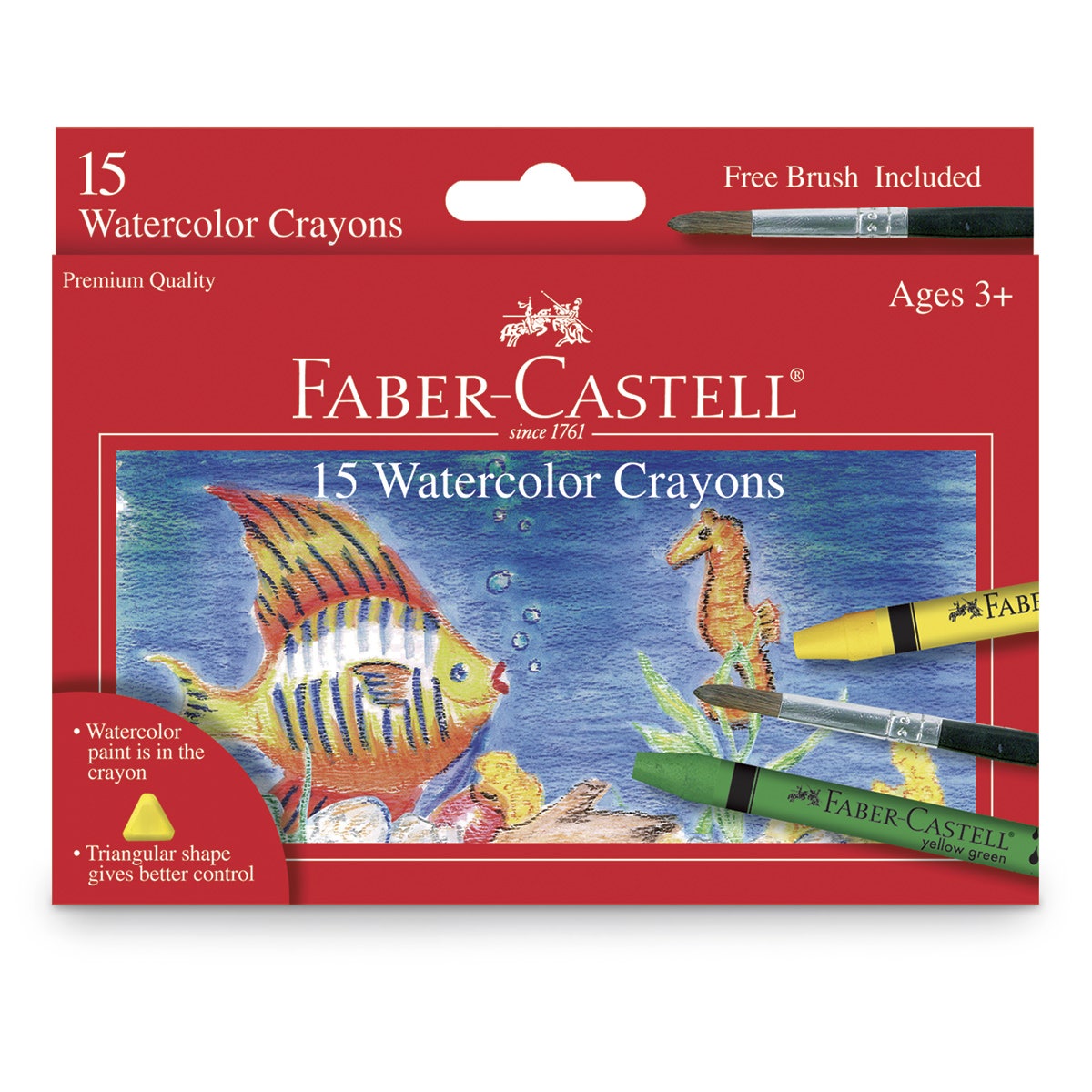 9731386-Faber-Castell® Watercolor Crayons - Set of 15