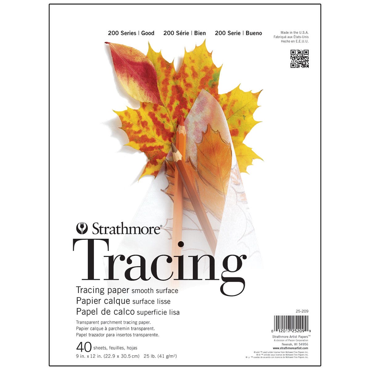 9731798-Strathmore® 200 Series Tracing Paper Pad - 40 - 9 in. x 12 in. Sheets - 25 lb.