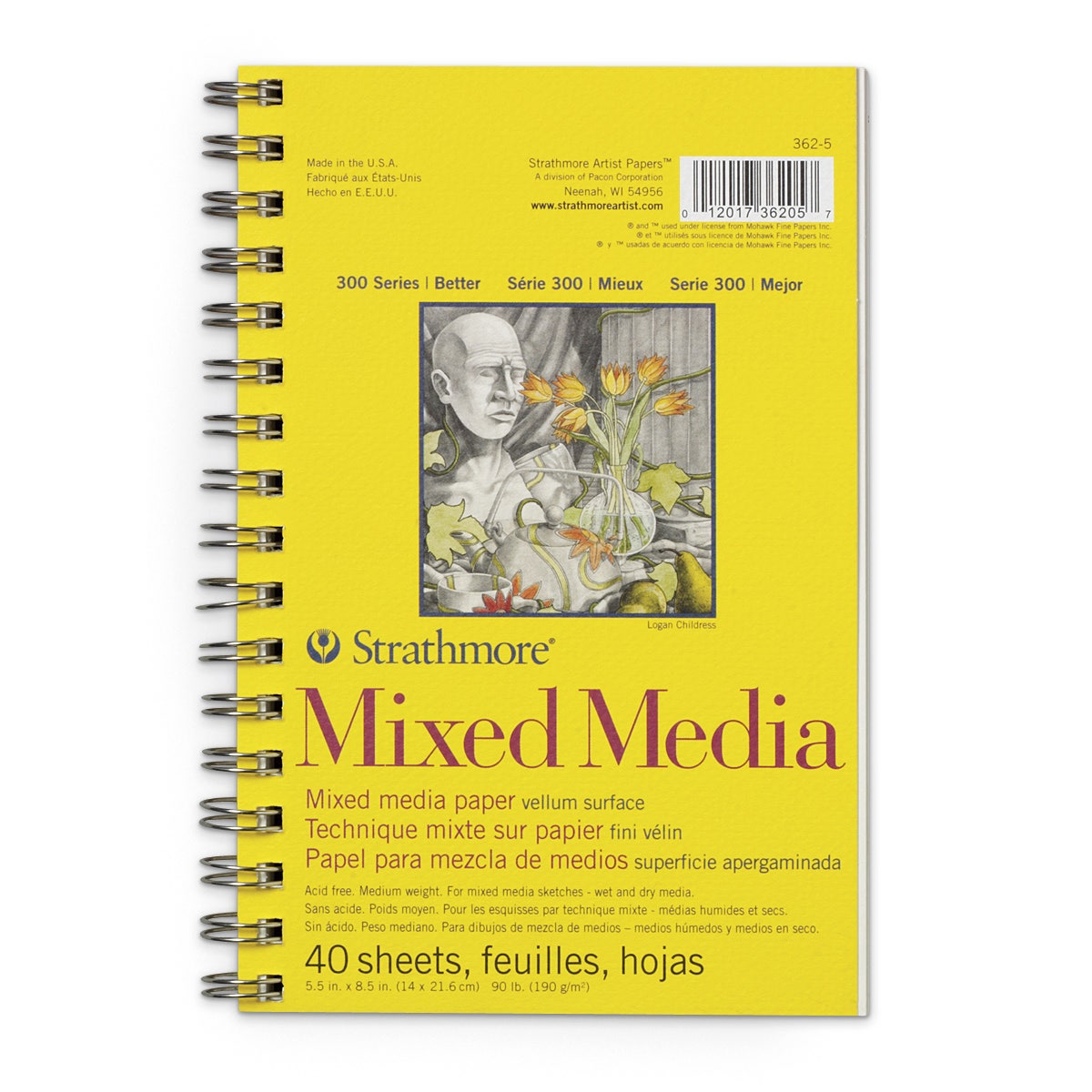 X00009731801-Strathmore® 300 Series Mixed Media Sketchbook