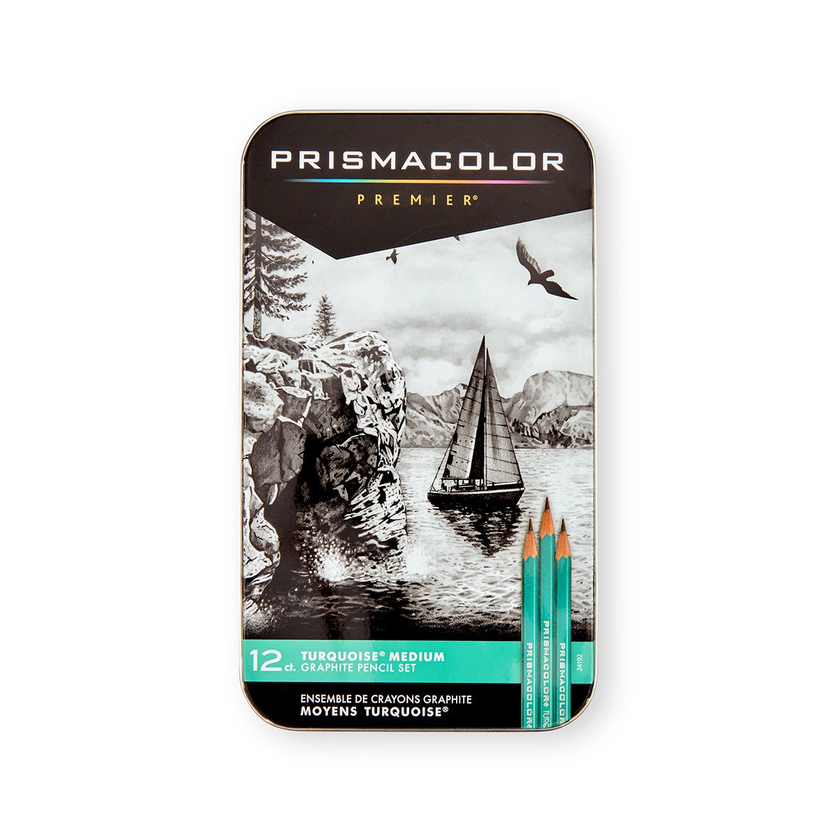 9731858-PRISMACOLOR® Turquoise® Graphite Pencils - Set of 12