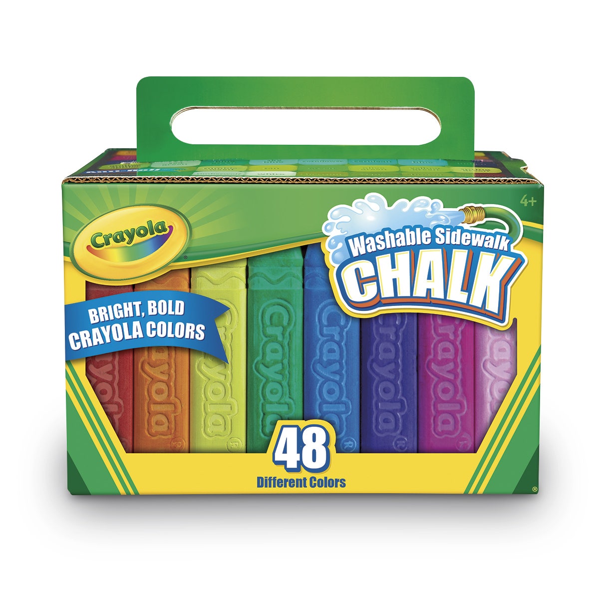 9732029-Crayola® Washable Sidewalk Chalk 45 - Box of 48