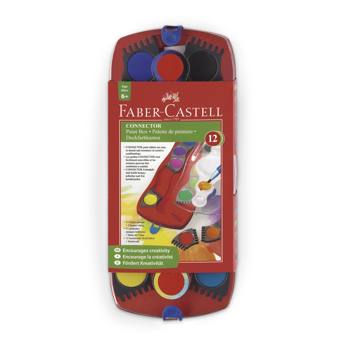 X00009732039-Faber-Castell Watercolors - 12 Color Paints