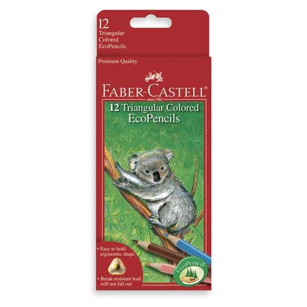 X00009732234-Faber-Castell Triangular Colored Eco Pencils
