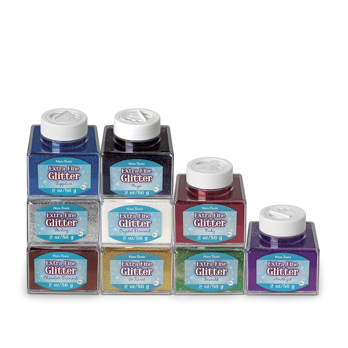 9732301-Extra-Fine Glitter - Set of 9 - 2 oz.