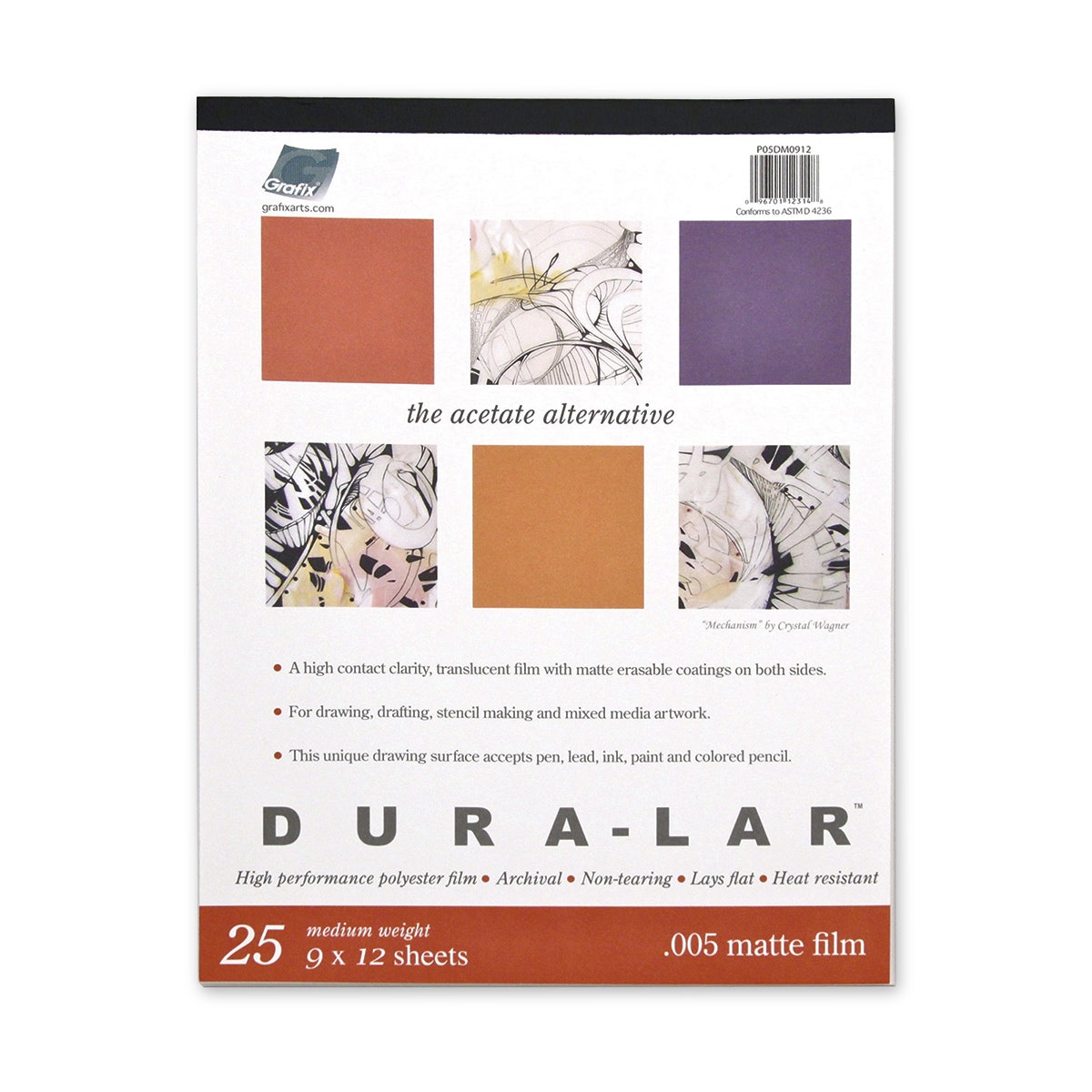 X00009732490-Grafix® Dura-Lar® Matte Pads - 25 Sheets