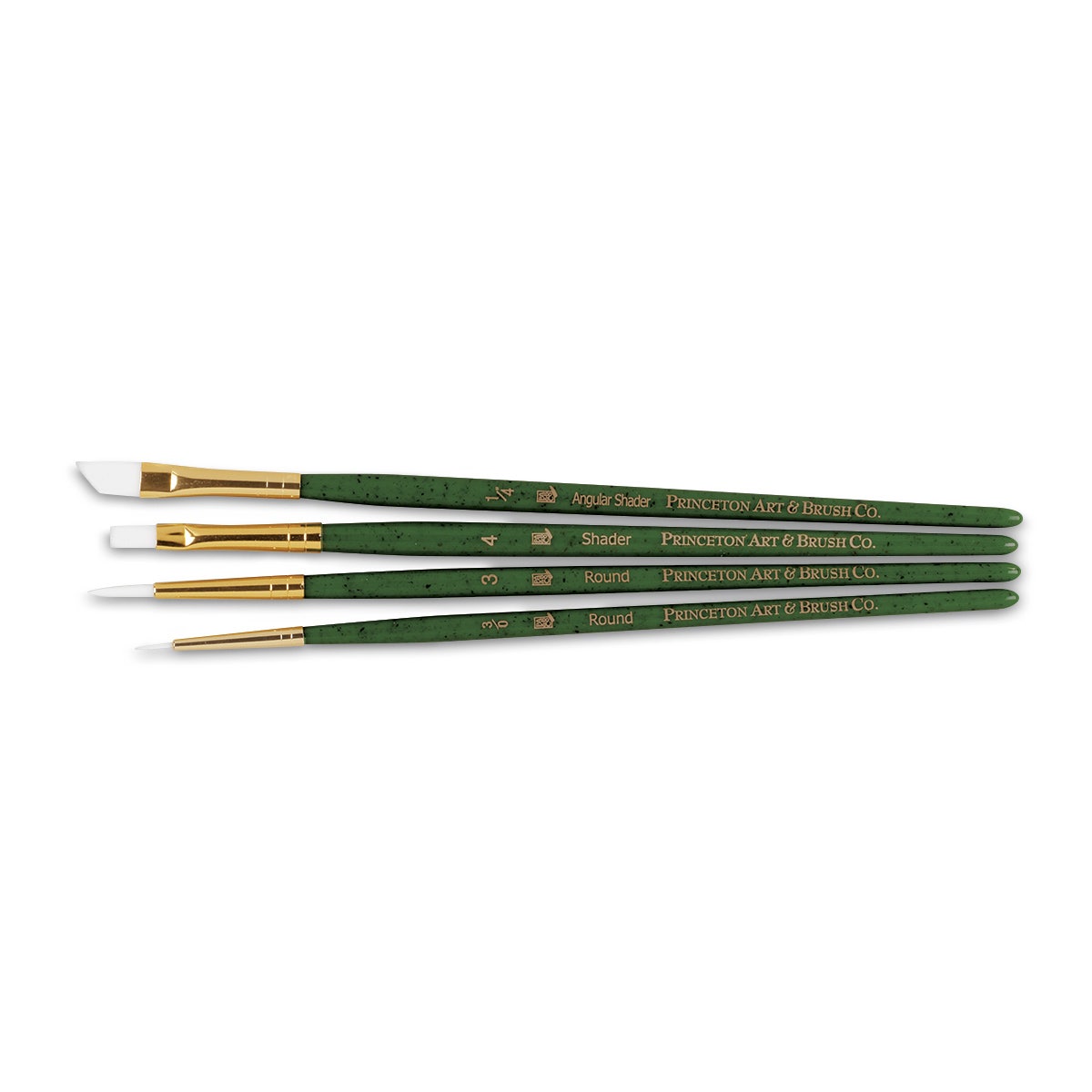 X00009732510-Set No. 1 - Princeton RealValue™ White Taklon Short-Handle Paint Brushes