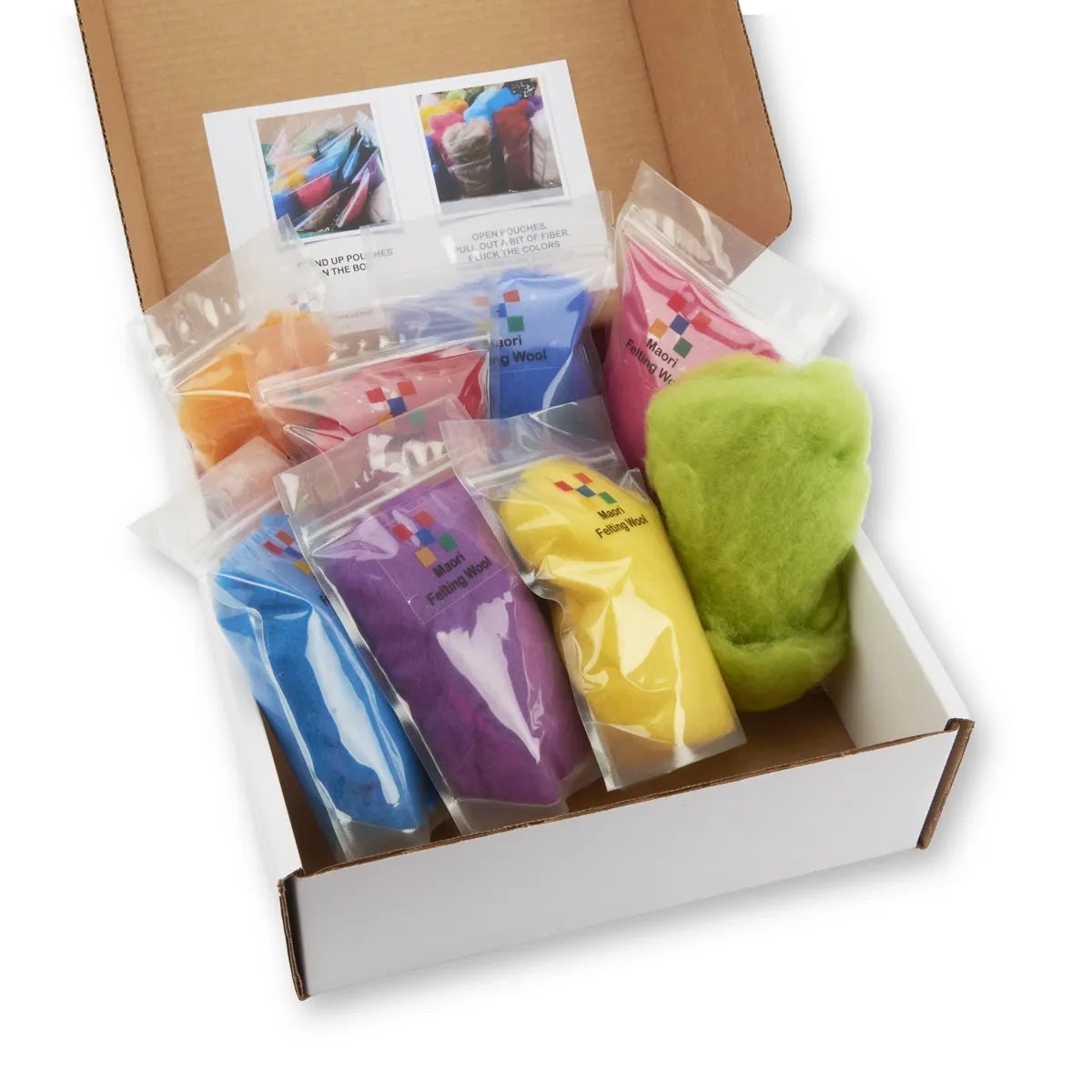 X00009732785-Maori Wool Felting Fibers - 8 oz.