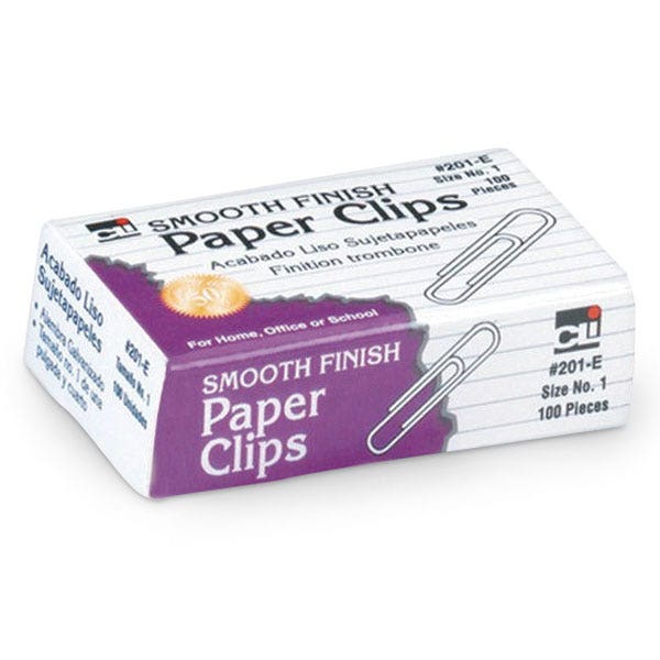 X00009732828-Gem Paper Clips - Box of 100
