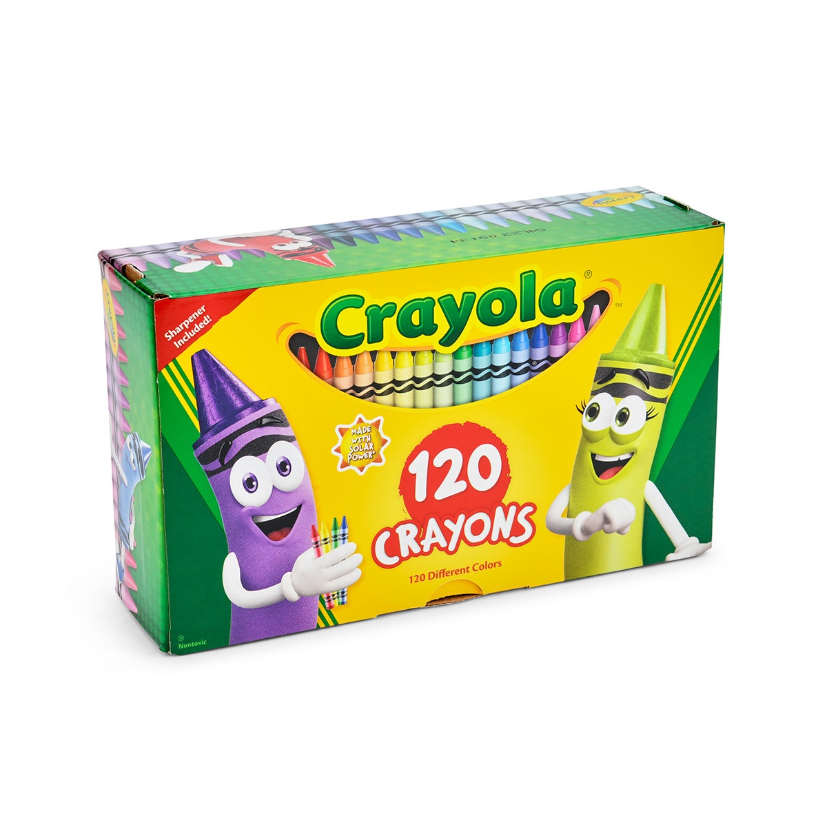 9732873-Crayola® Standard Wax Crayons - Hinged-Lid Box of 120