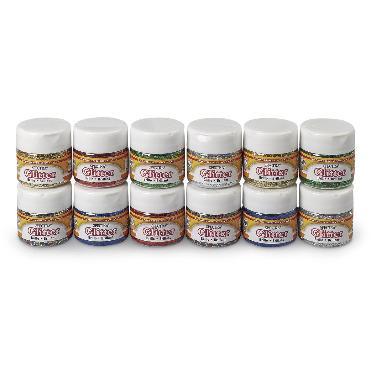 9733163-Pacon® Spectra® Glitter - Classroom Pack of 12 - 3/4 oz.