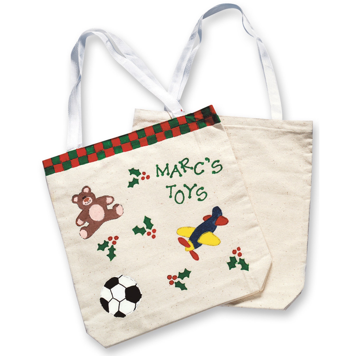 X00009733502-Canvas Tote Bags - Pkg. of 12