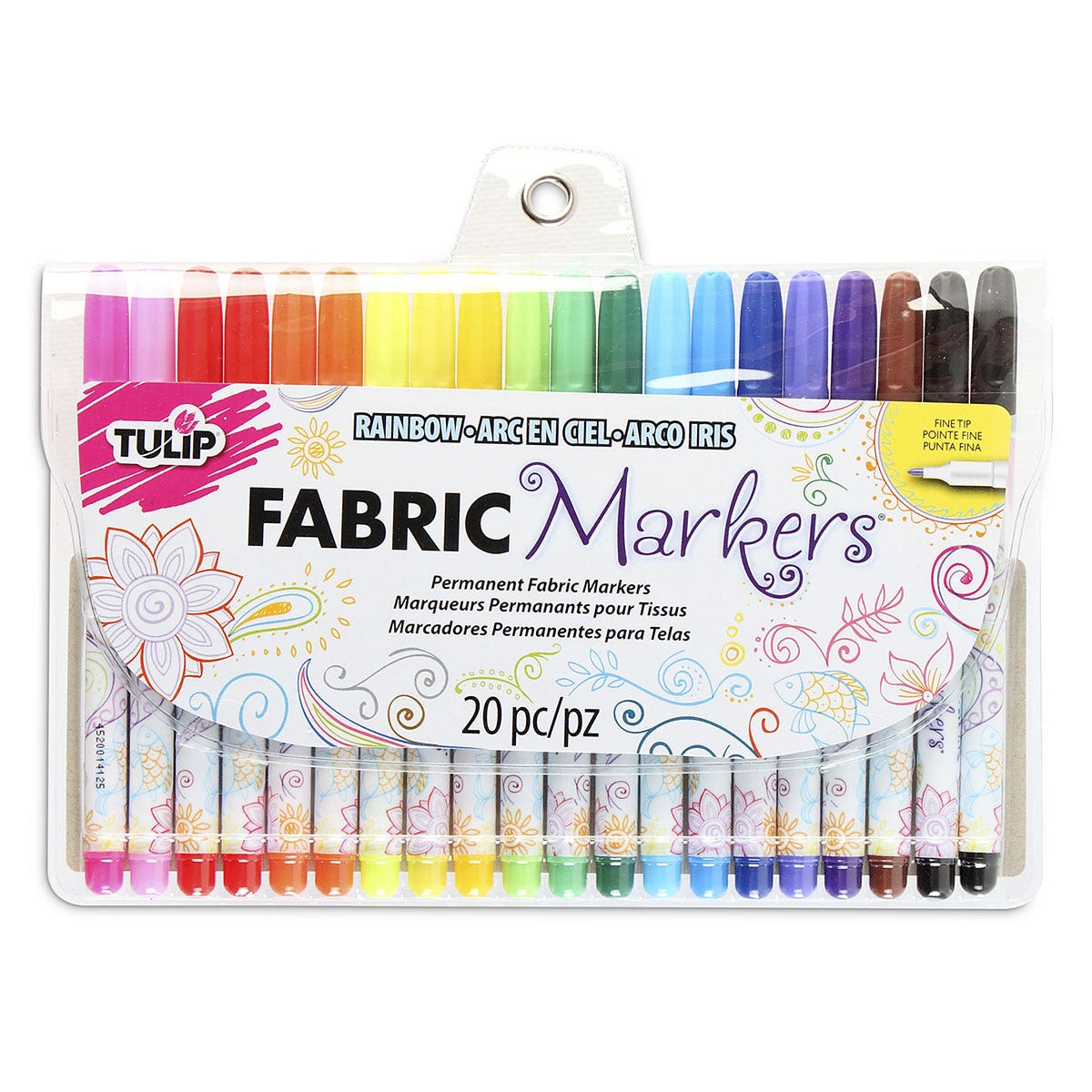 9733667-Tulip® Fine-Tip Fabric Markers - Pkg. of 20