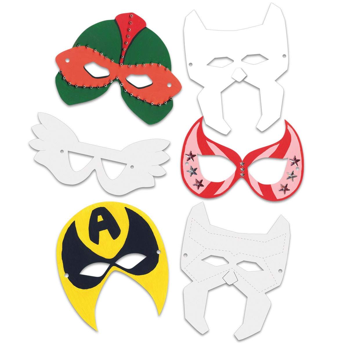 9734850-Roylco® Super Hero Masks® - Set of 24