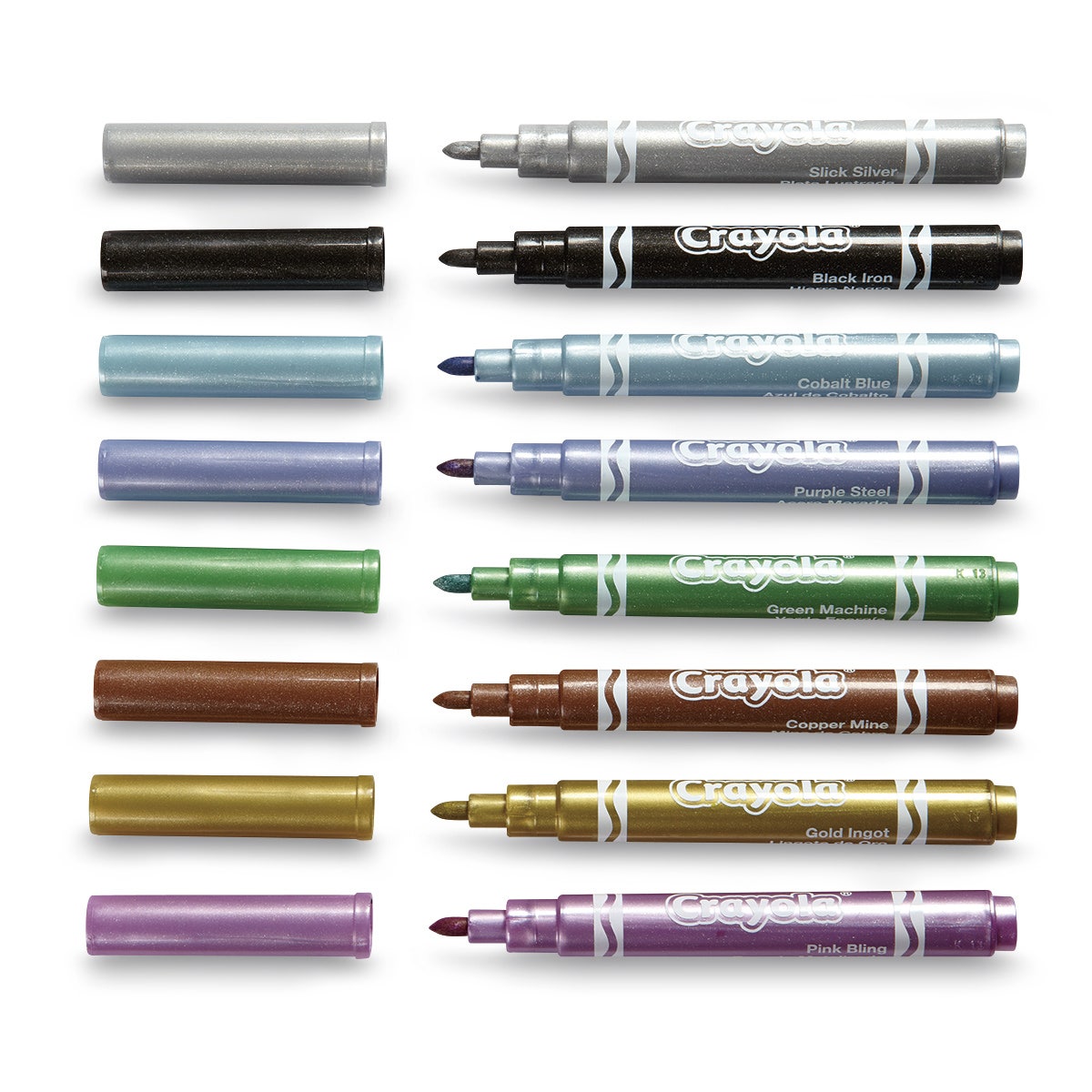 9734943-Crayola® Metallic Markers - Set of 8
