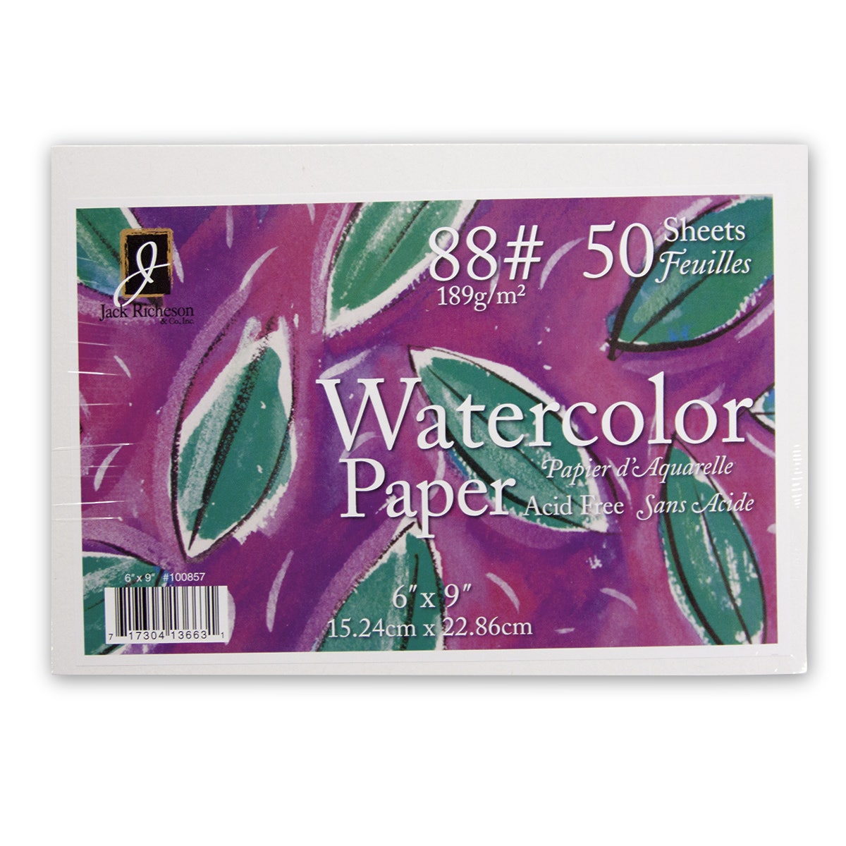 X00009735281-Jack Richeson® Studio Watercolor Paper - 88 lb. - 50 Sheets