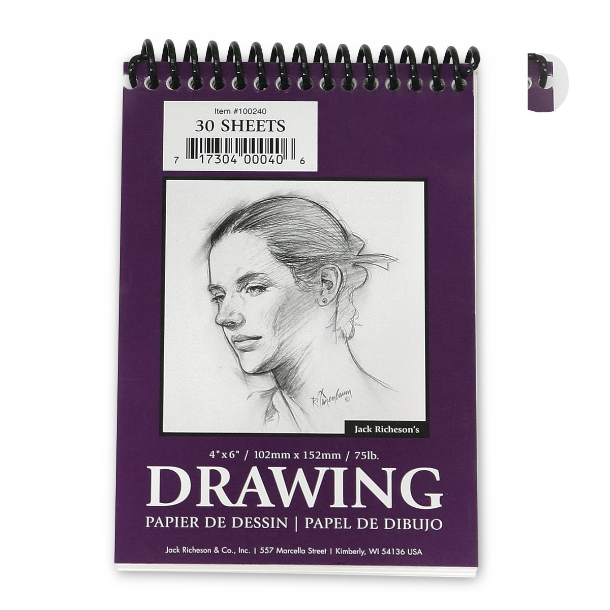 X00009735304-Jack Richeson® Drawing Paper - 30 Sheet Pad