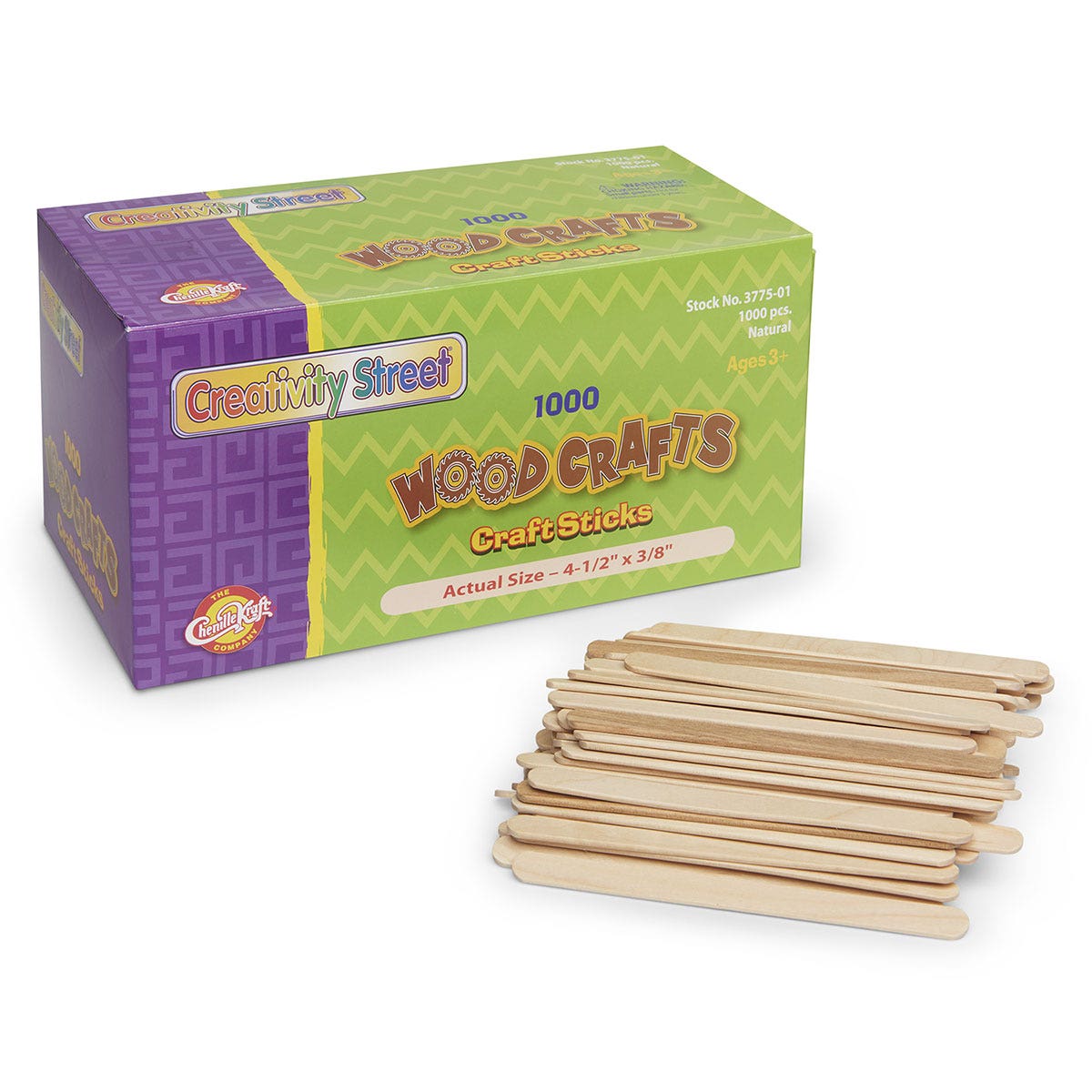 X00009735919-Pacon® Creativity Street® Regular-Grade Craft Sticks